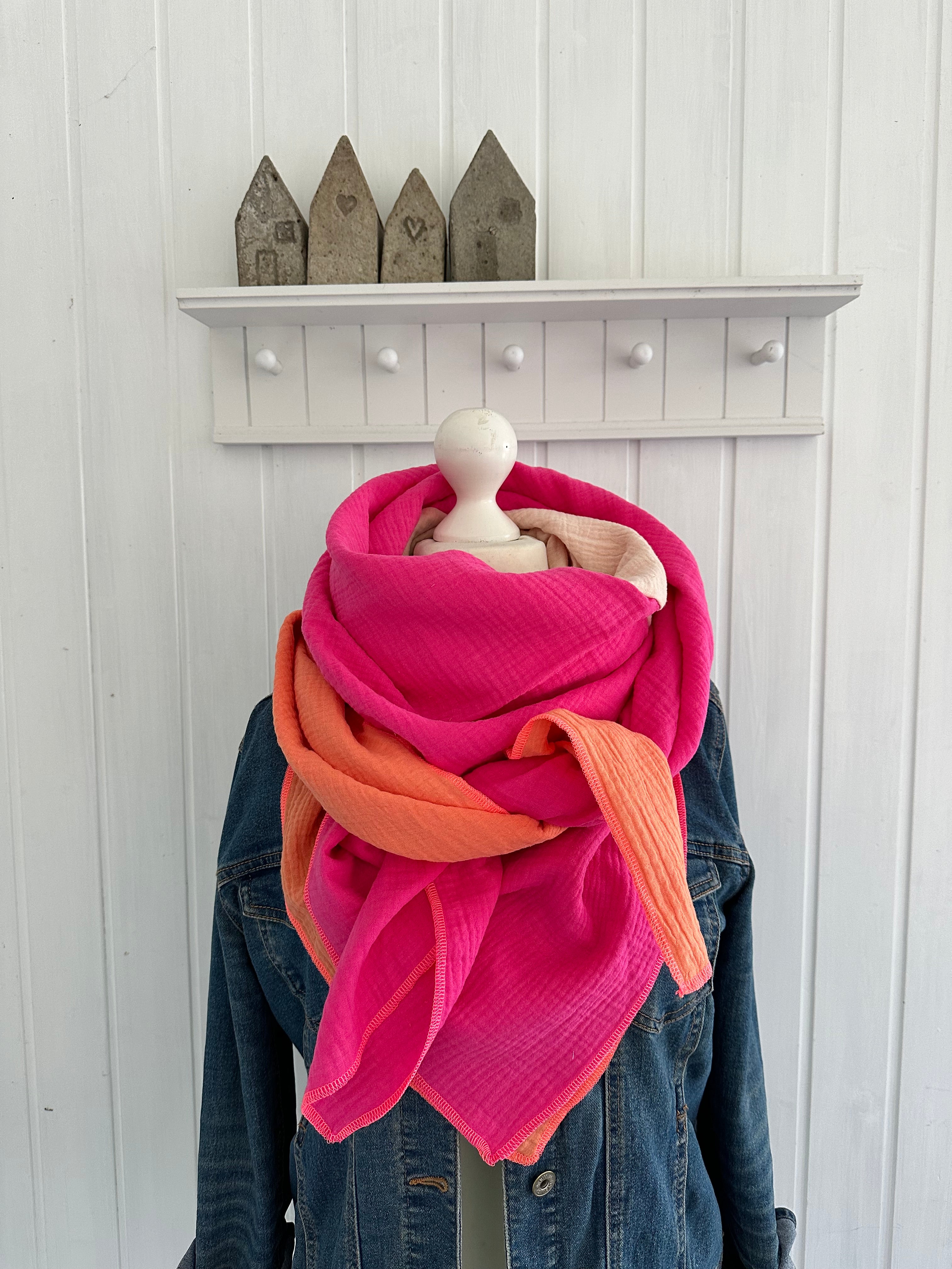 Musselintuch, Tuch, Damentuch, Musselin XXL Tuch