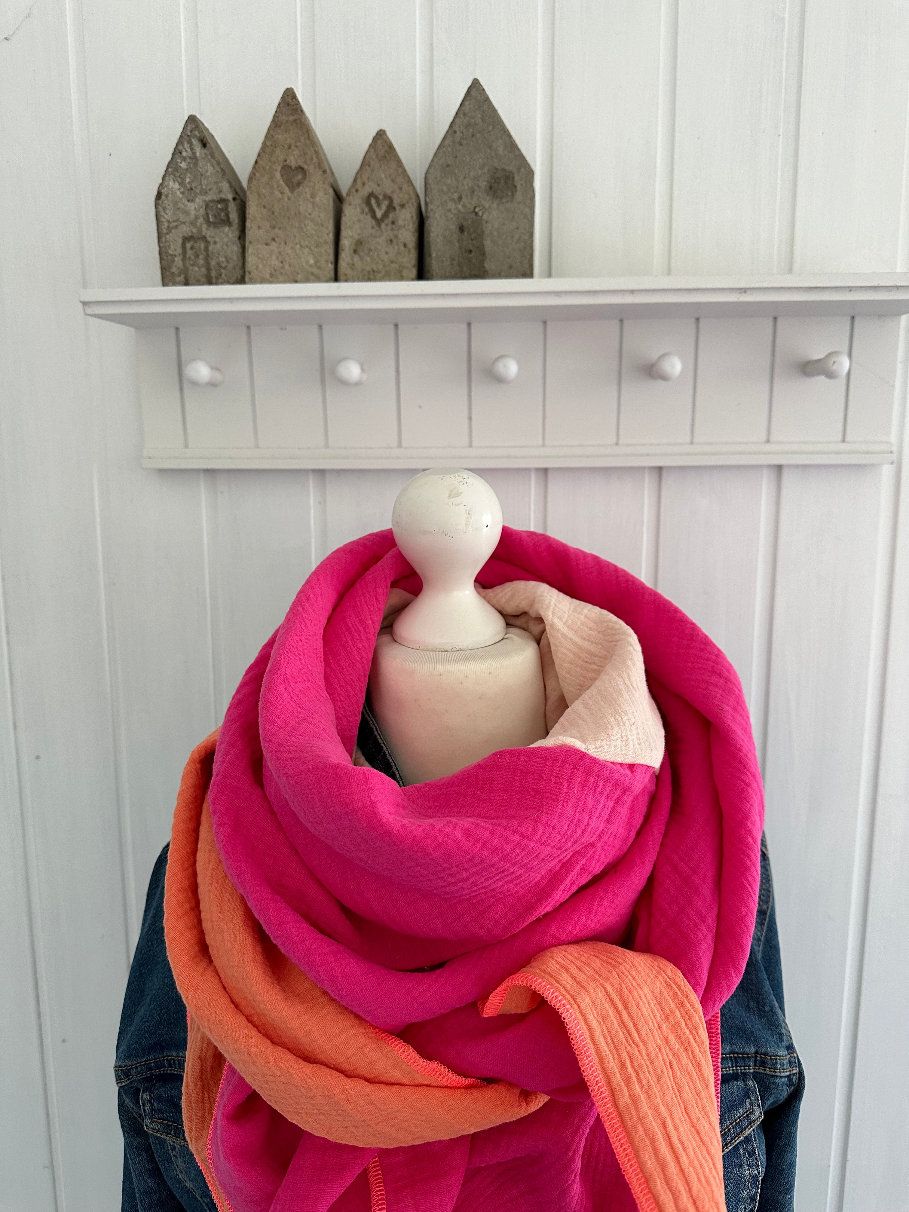 Musselintuch, Tuch, Damentuch, Musselin XXL Tuch