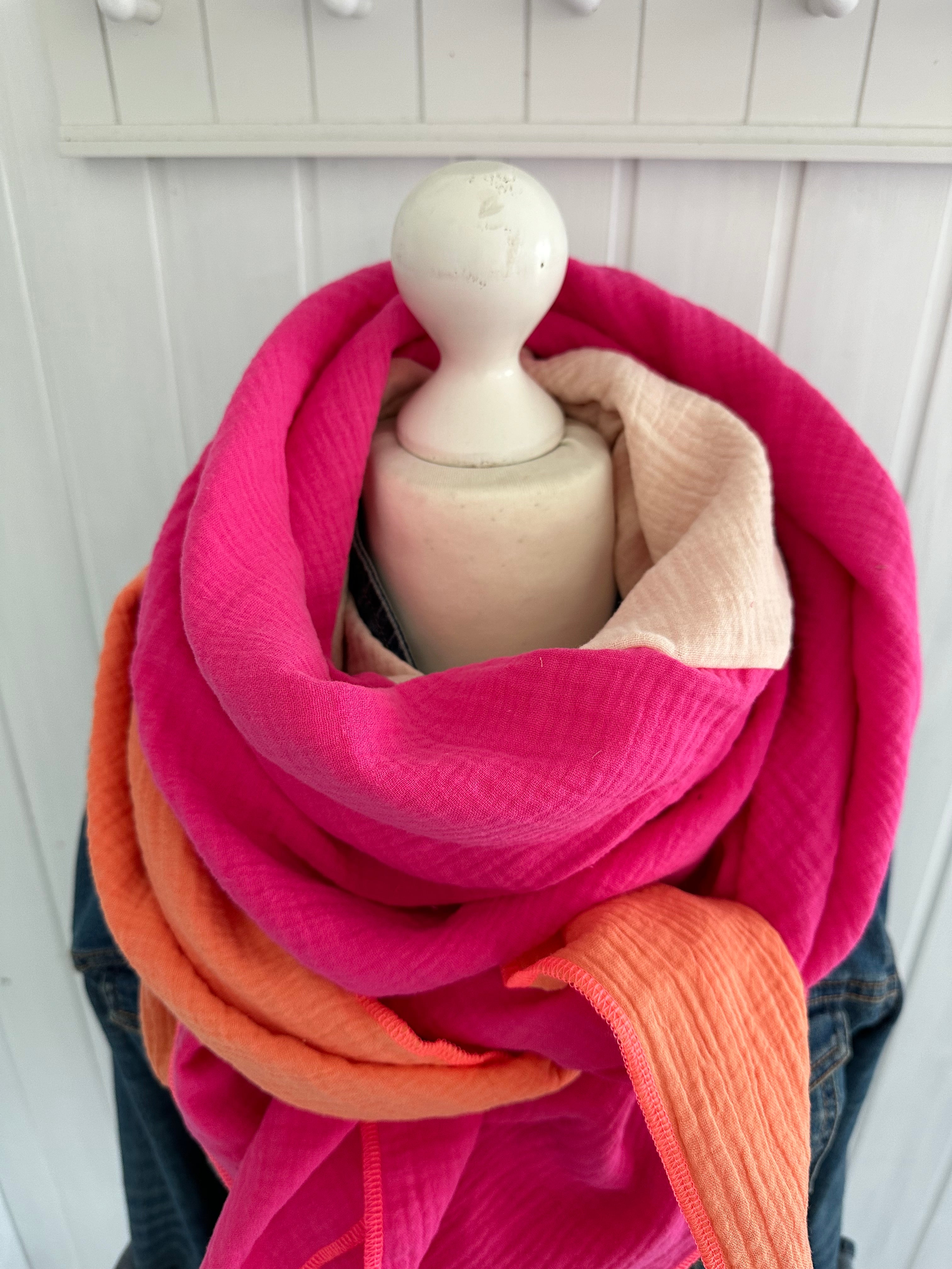 Musselintuch, Tuch, Damentuch, Musselin XXL Tuch