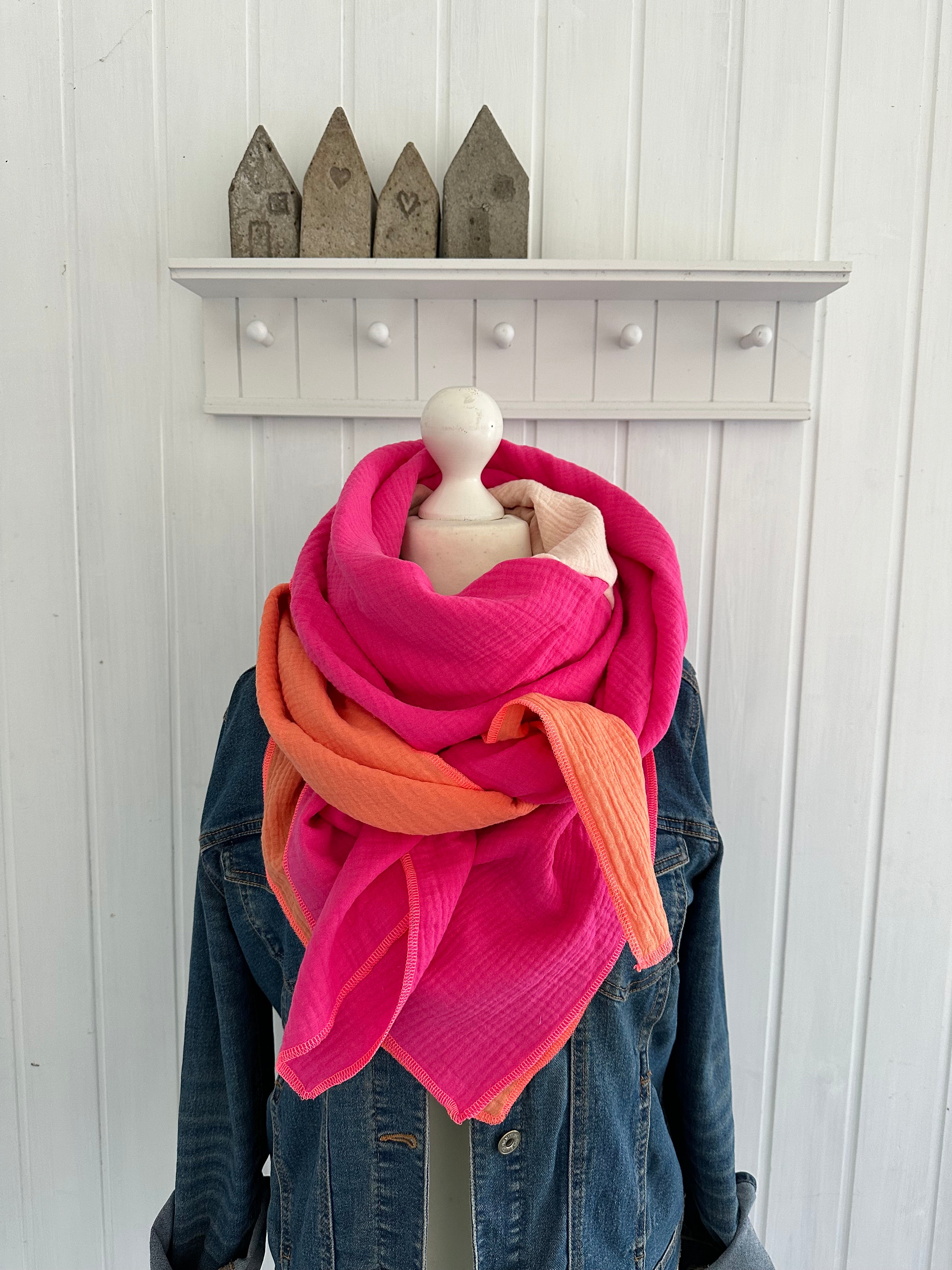 Musselintuch, Tuch, Damentuch, Musselin XXL Tuch