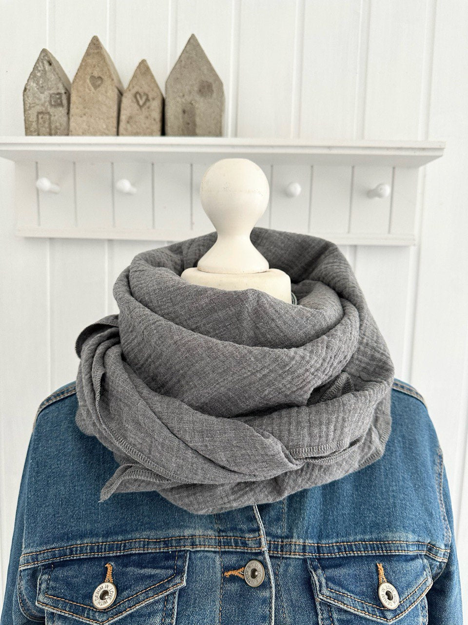 Musselintuch, Tuch, Damentuch, Musselin XXL Tuch