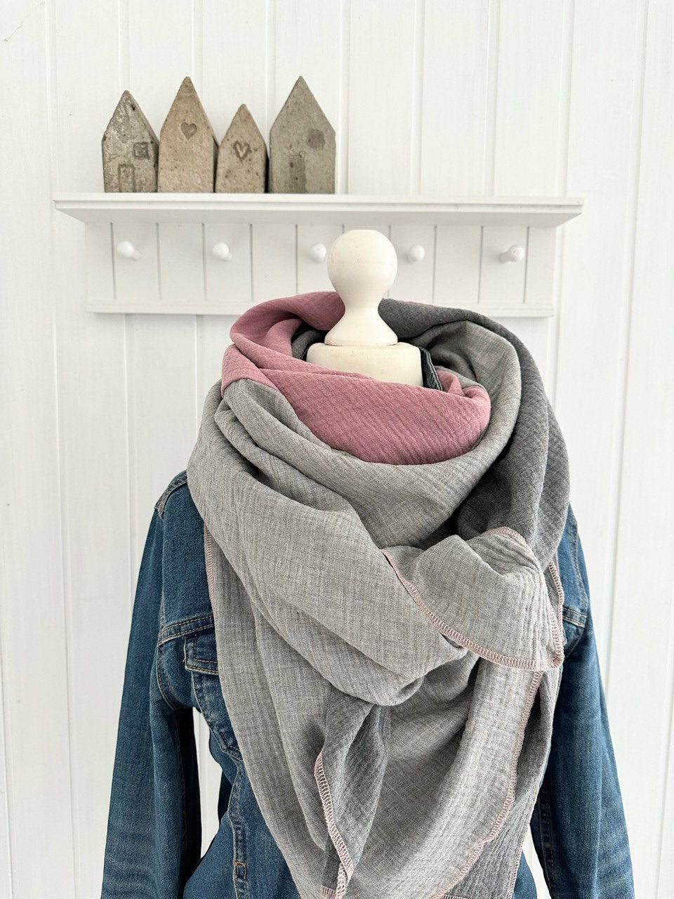 Musselintuch, Tuch, Damentuch, Musselin XXL Tuch