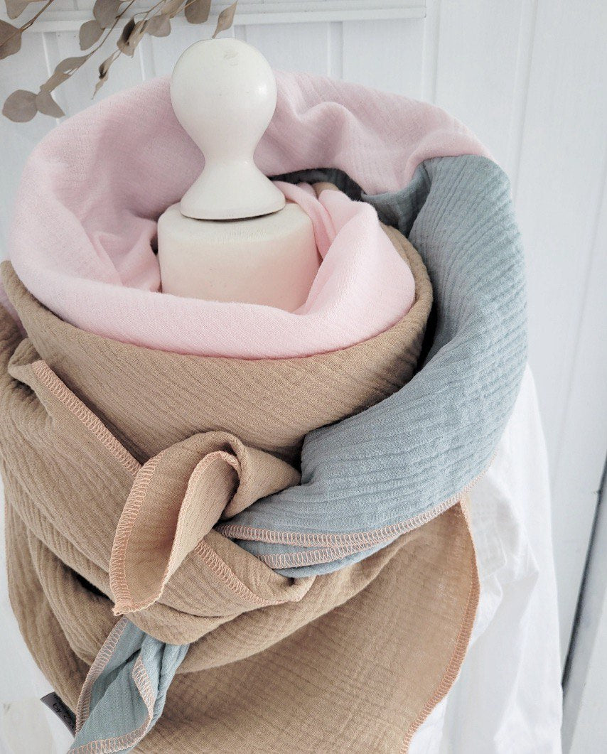 Musselintuch, Tuch, Damentuch, Musselin XXL Tuch