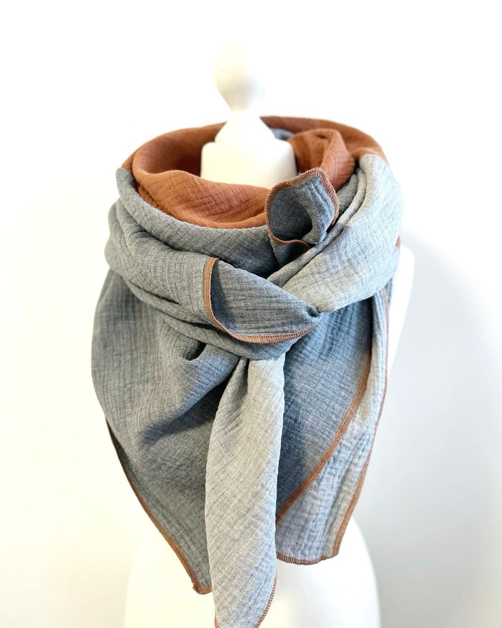 Musselintuch, Tuch, Damentuch, Musselin XXL Tuch