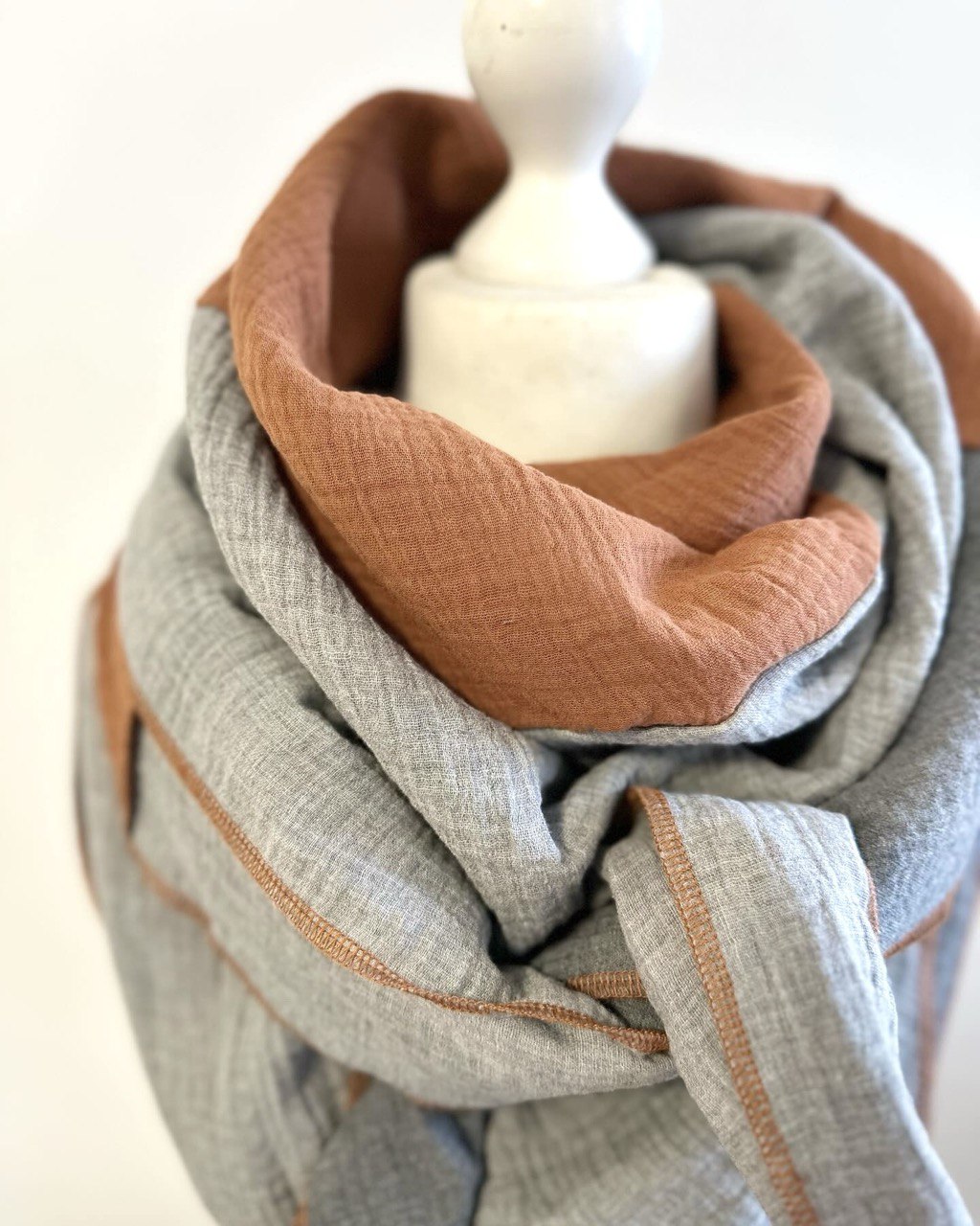 Musselintuch, Tuch, Damentuch, Musselin XXL Tuch