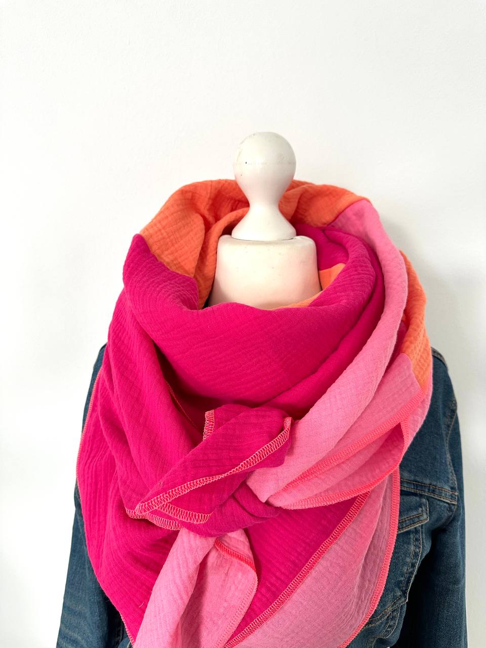 Musselintuch, Tuch, Damentuch, Musselin XXL Tuch