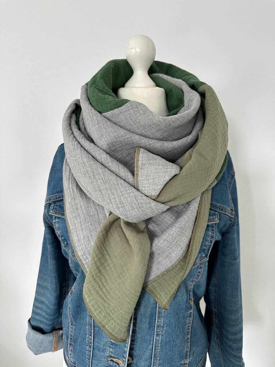 Musselintuch, Tuch, Damentuch, Musselin XXL Tuch