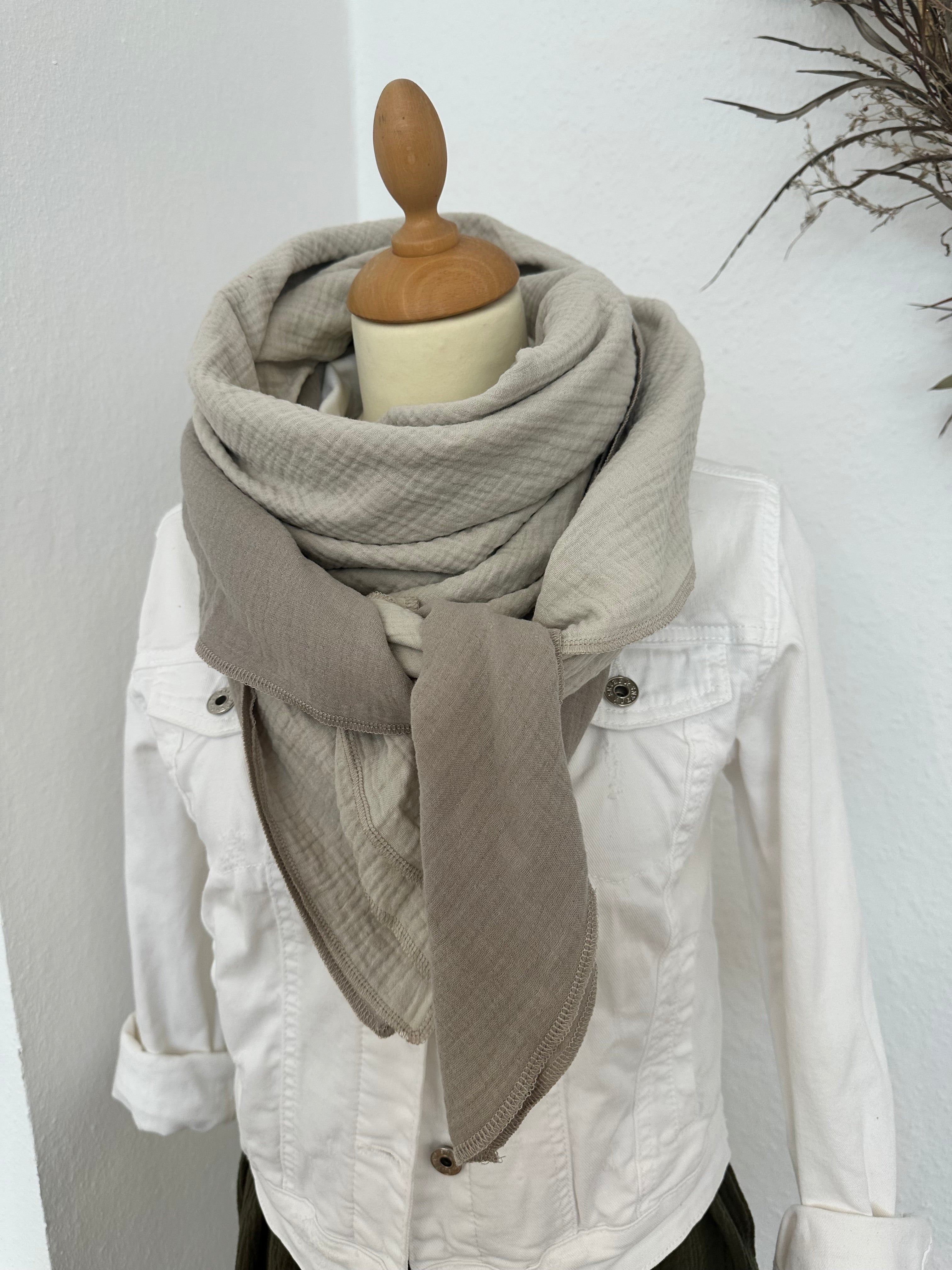 Musselintuch, Tuch, Damentuch, Musselin XXL Tuch