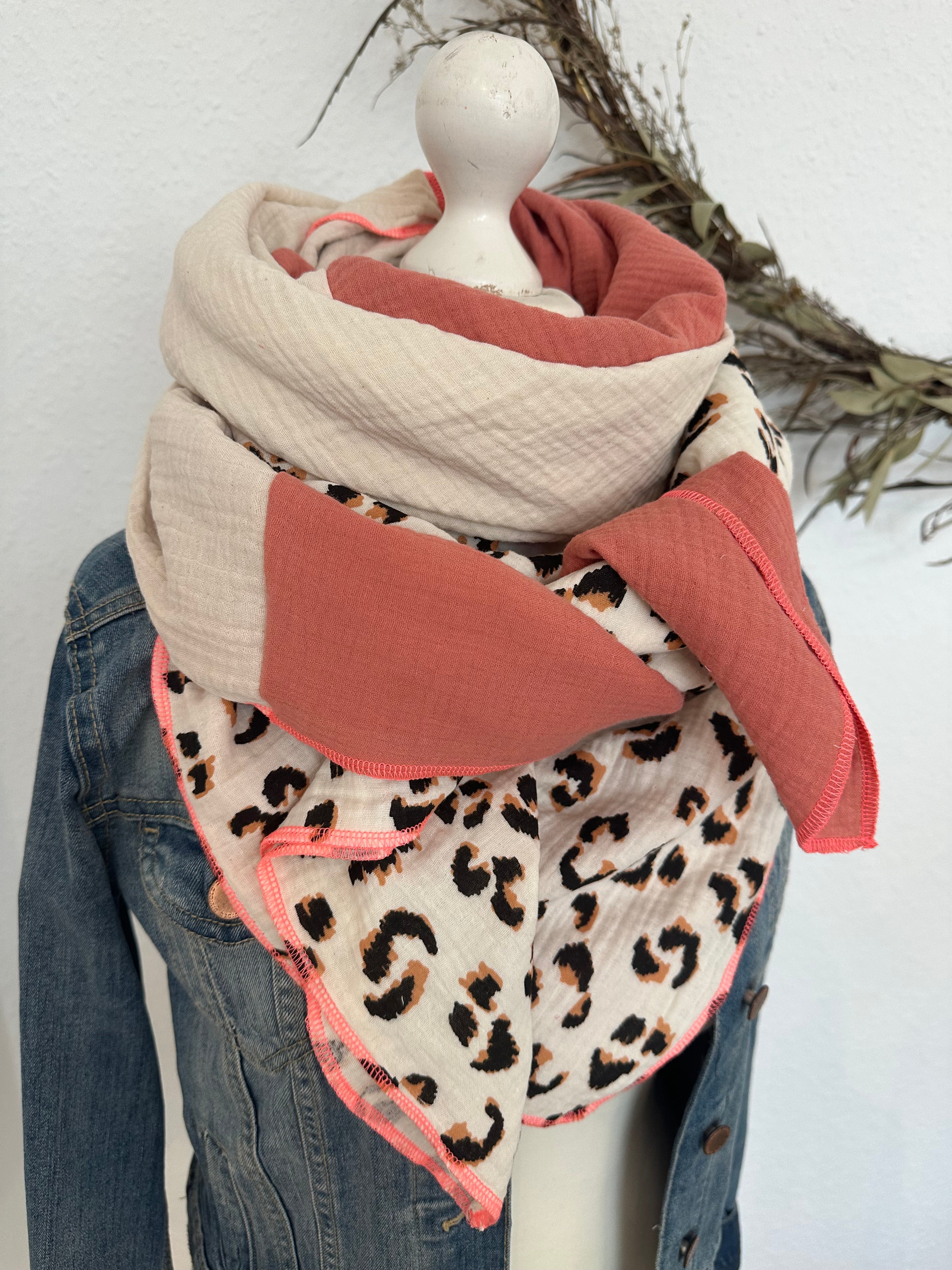 Musselintuch, Tuch, Damentuch, Musselin XXL Tuch