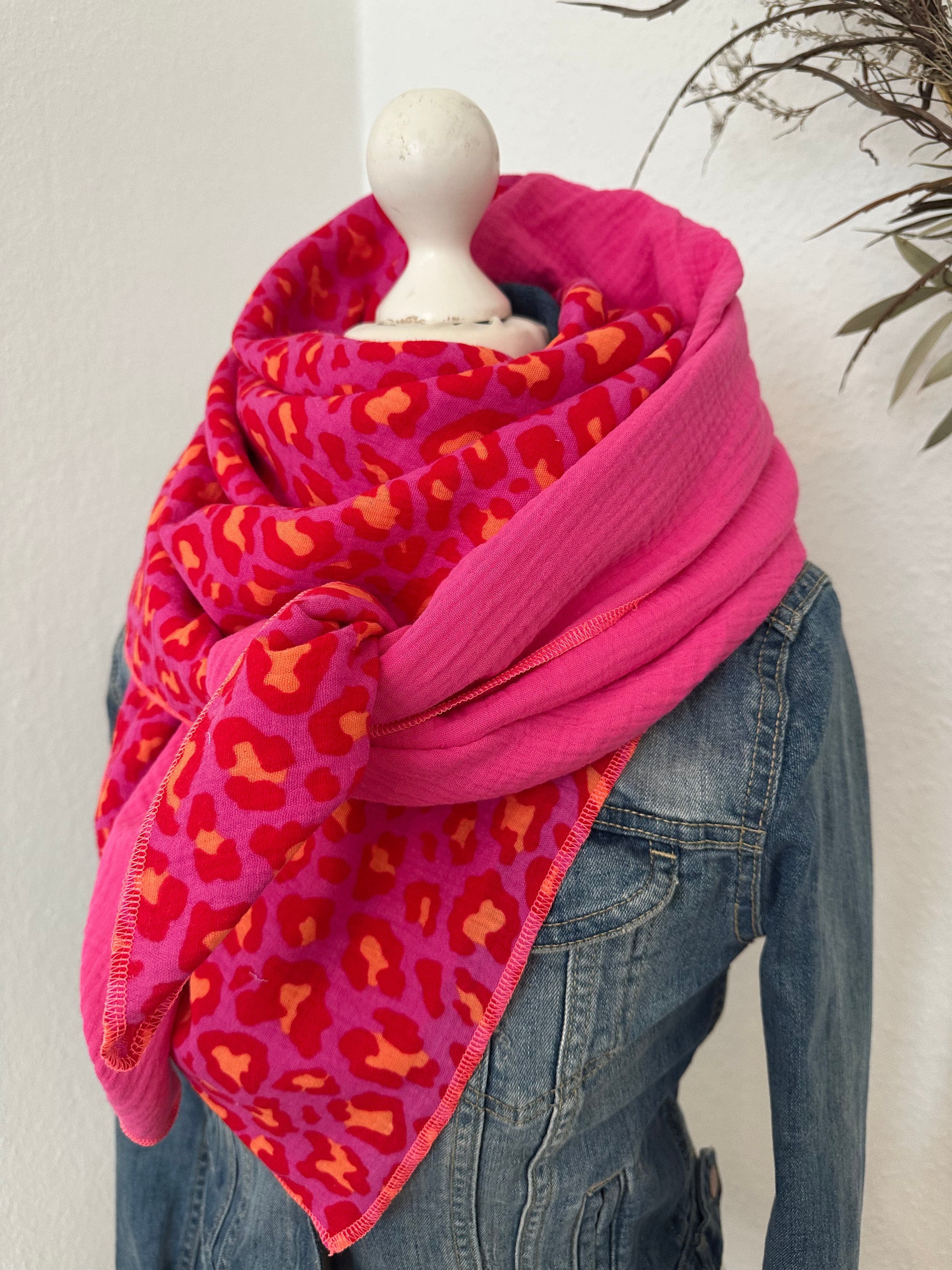 Musselintuch, Tuch, Damentuch, Musselin XXL Tuch