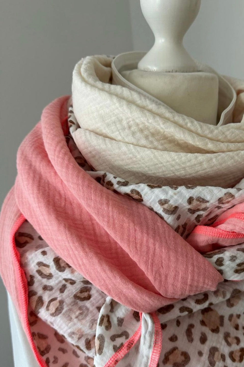 Musselintuch, Tuch, Damentuch, Musselin XXL Tuch