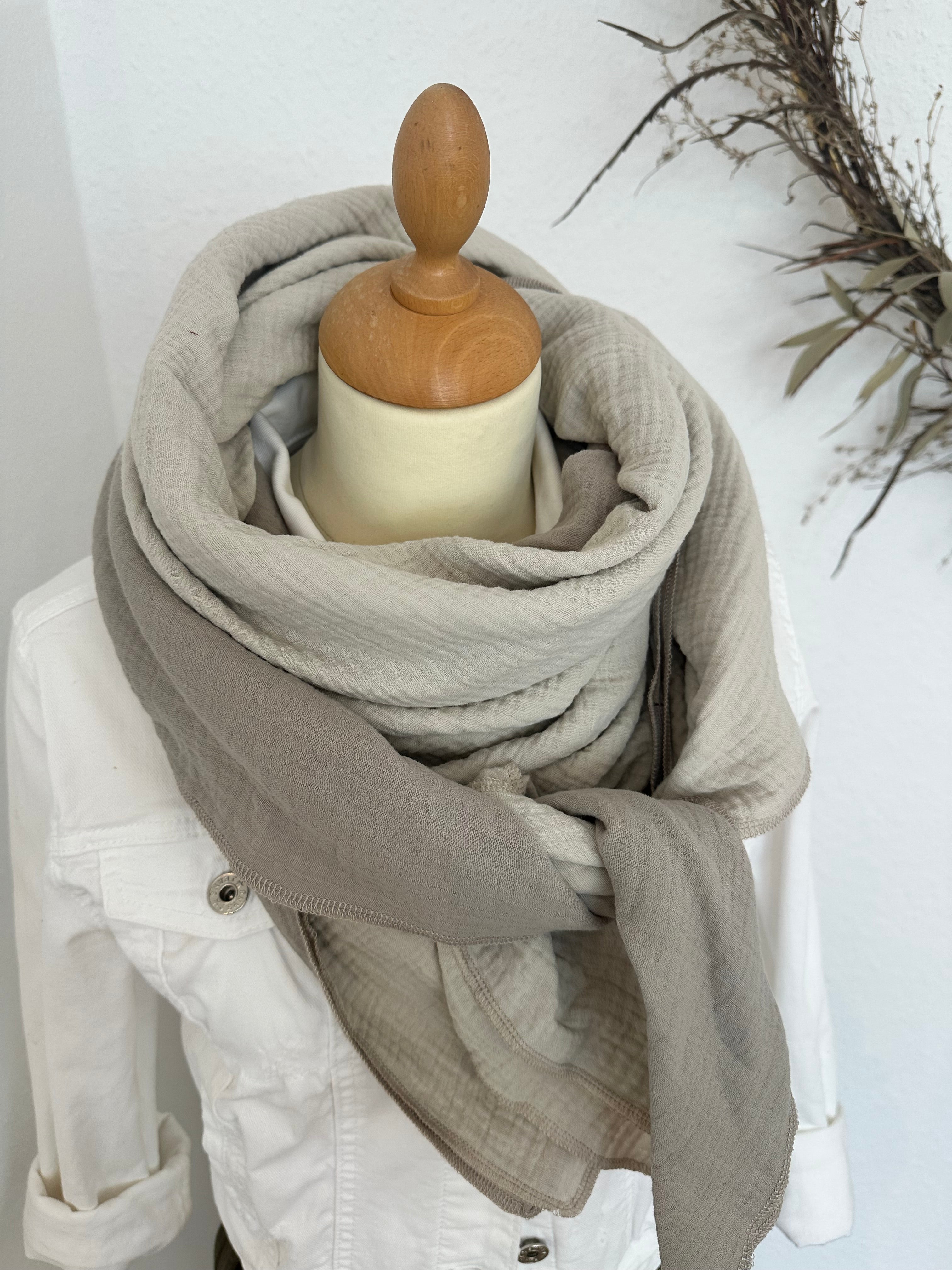 Musselintuch, Tuch, Damentuch, Musselin XXL Tuch
