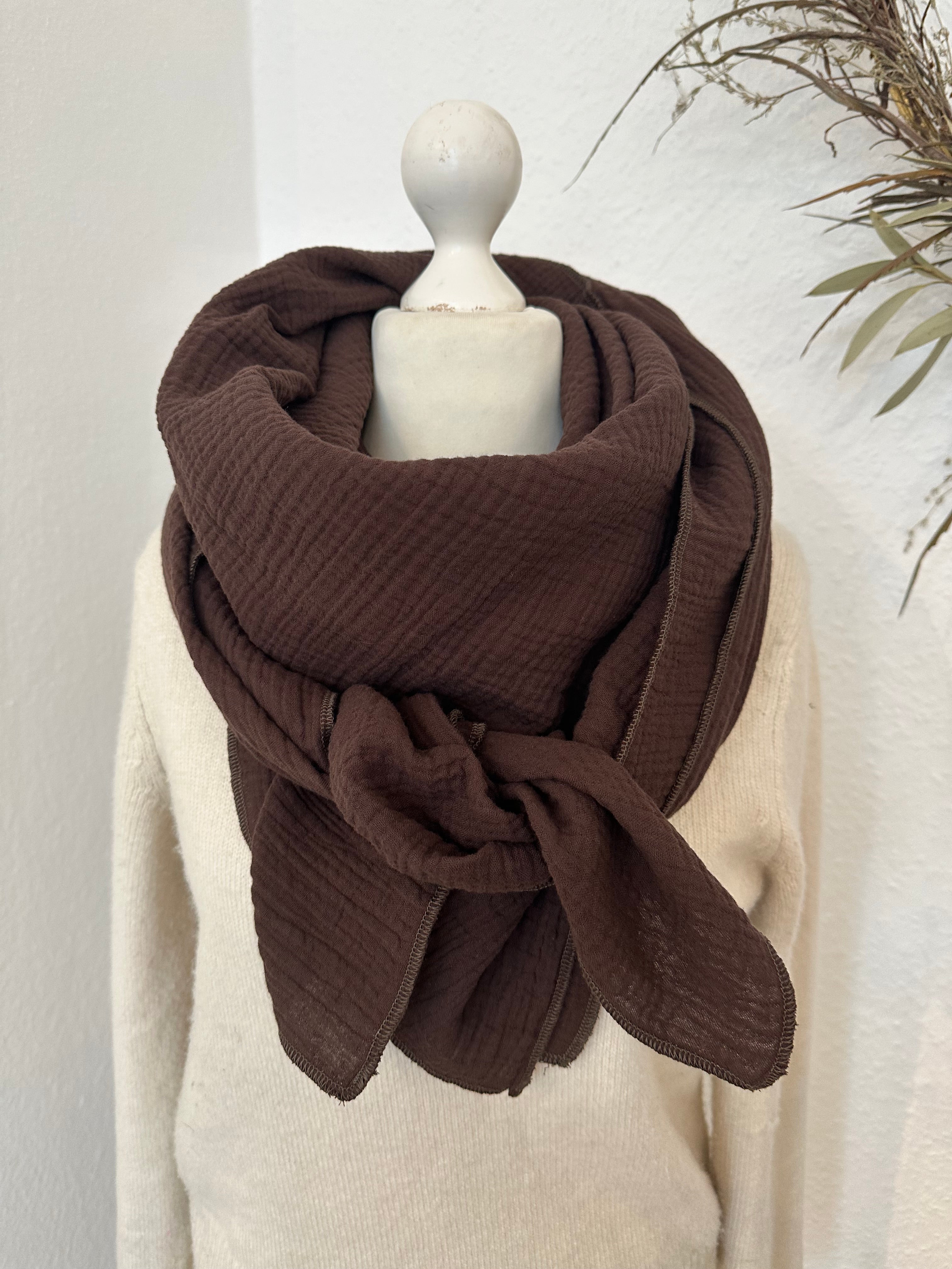 Musselintuch, Tuch, Damentuch, Musselin XXL Tuch