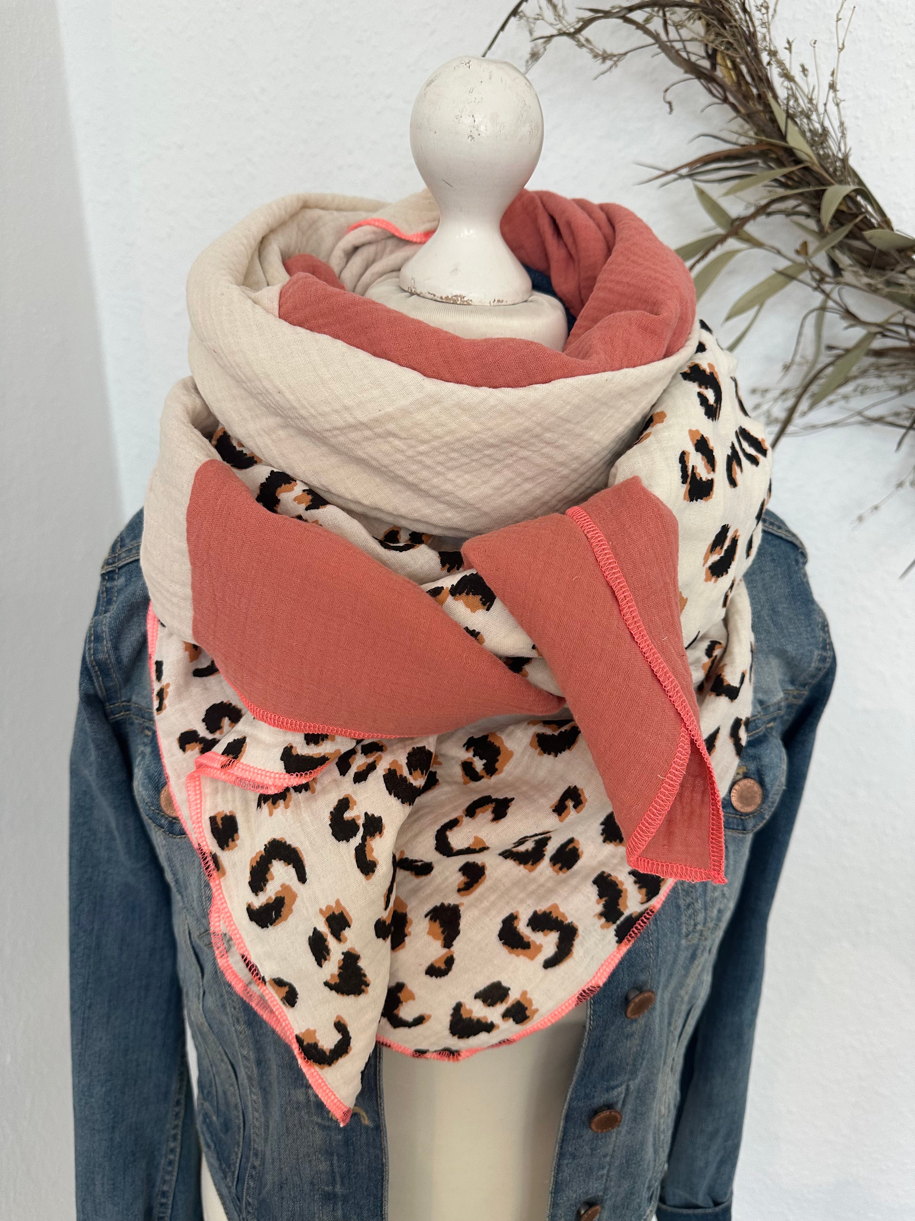 Musselintuch, Tuch, Damentuch, Musselin XXL Tuch