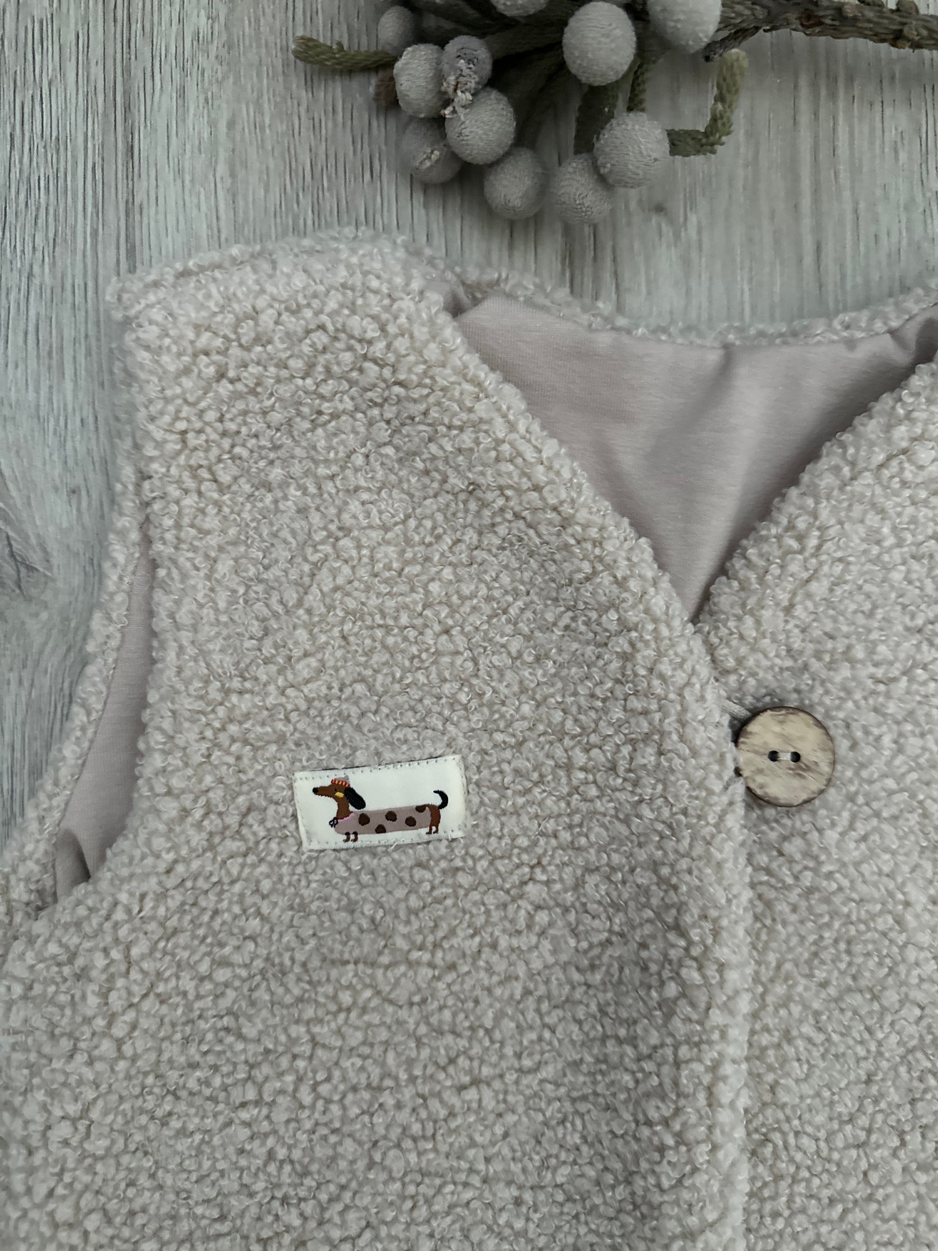 Teddy Weste, Fellweste, Kinderweste, warme Weste, kuschilige Weste